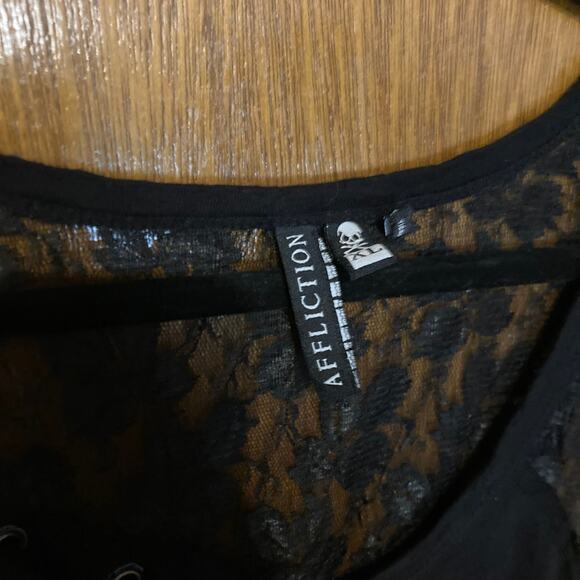 Affliction Too Fast For Love Patchwork Lace Dress - Picture 6 of 6